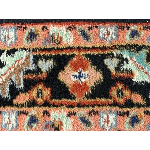 4ft 1in × 12ft 8in Hand Knotted Heriz Style Wool Runner Rug For Sale - Image 10 of 12