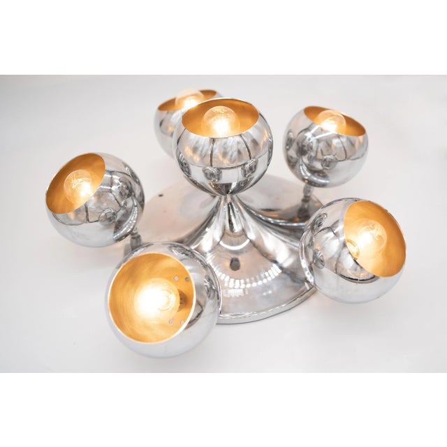 Reggiani Mid-Century Modern Ceiling Lamp from Reggiani, 1965 For Sale - Image 4 of 5