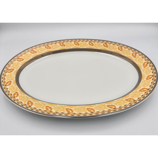 Val Saint-Lambert 1980s 14" Oval Tray Serving Platter Thun Val St. Lambert Fine China For Sale - Image 4 of 8