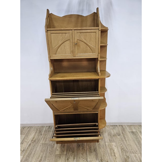 Art Nouveau Oak Cabinet with Secretary, 1920s For Sale - Image 17 of 18