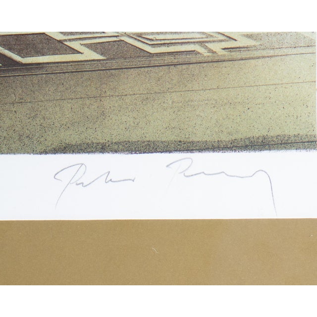 Printmaking Materials Signed Cityscape Lithograph by Peter Paul For Sale - Image 7 of 9
