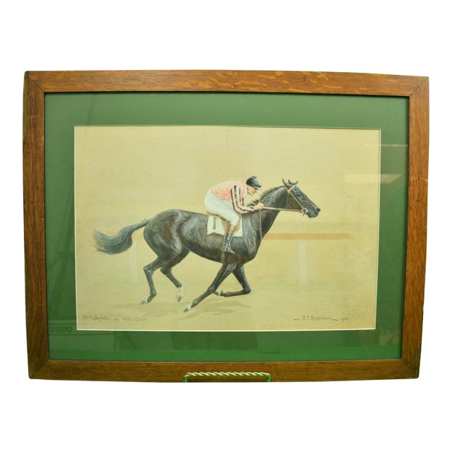 Mid 20th Century "Web Carter" Painting by S.J. Anderton For Sale