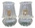 Murano Glass Table Lamps with Bubbles from Barovier, 1930, Set of 2 For Sale