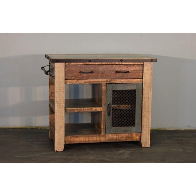 Crafters and Weavers Bayshore Kitchen Island - 39" For Sale - Image 4 of 5