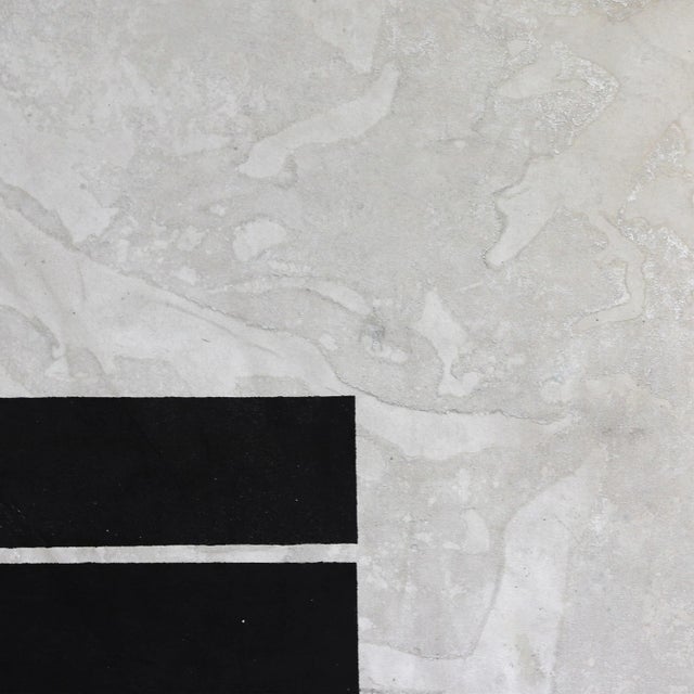 Contemporary "Make Your Mark" Large Oversized Black, White and Gold Original Minimalist Artwork by Jason DeMeo For Sale - Image 3 of 10