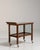 Wood 1930-1939 France Rich Walnut Brown Glass-Front Walnut Bar Cart For Sale - Image 7 of 11