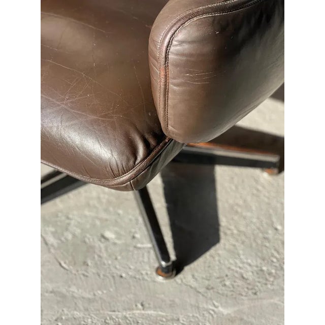 Brown Lounge Chair by Otto Zapf for Knoll Inc. / Knoll International, 1980s For Sale - Image 8 of 10