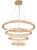 Collection Cerchi Di Luce Chandelier in Metal and Crystal by Jago For Sale