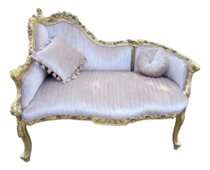 1950s French Louis XVI Pink Velvet Corner Settee