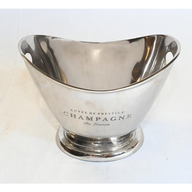 Silver-Plated Champagne Bucket For Sale - Image 5 of 5