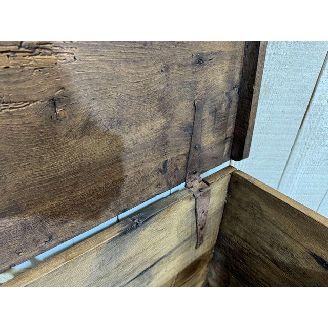 18th Century Oak Chest with Gothic Decoration For Sale - Image 12 of 18