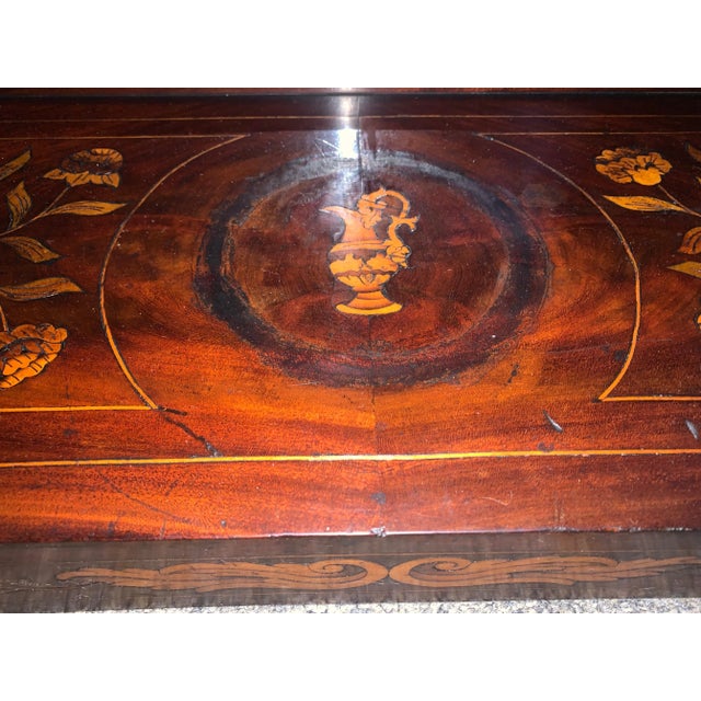 Brown Early 19th Century French Maquetry Inlaid Pitcher and Bowl Washstand For Sale - Image 8 of 9