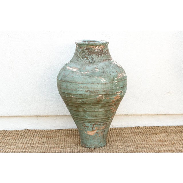 Antique Monumental Mediterranean Pottery Jar For Sale - Image 4 of 12