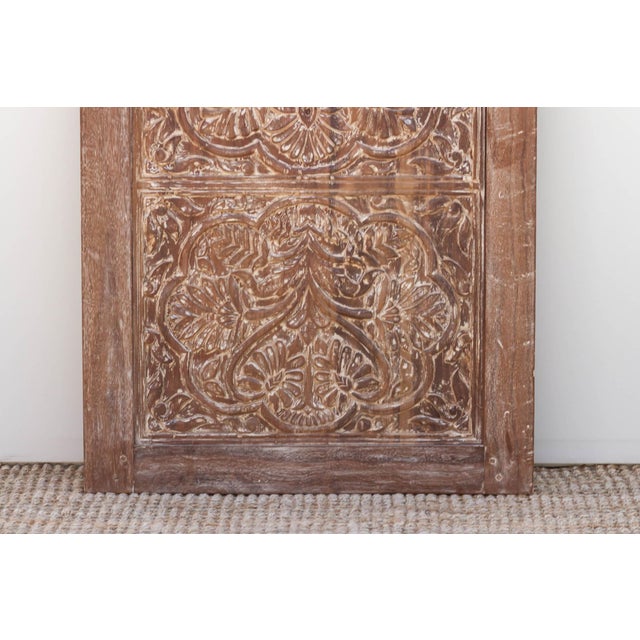 Aged Whitewash French Colonial Teak Door For Sale In Los Angeles - Image 6 of 10