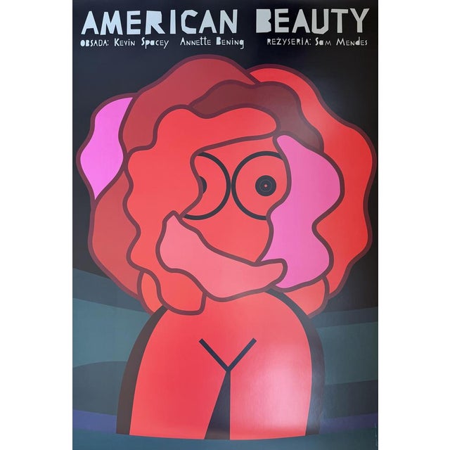 Paper Original Poster Inspired by the Film American Beauty with Nude by P. Longawa For Sale - Image 7 of 7