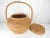 Large Hand-Woven Vintage Basket With Handle and Lid For Sale - Image 9 of 12