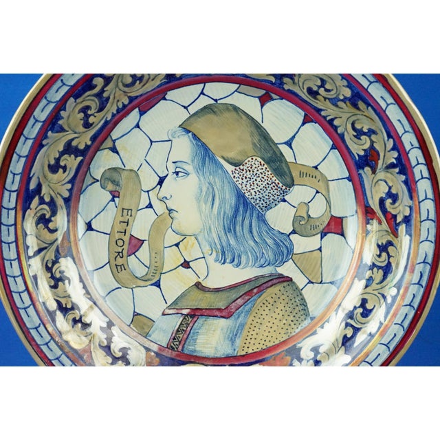 Large Ceramic Plate by Enzo Remigi for Gualdo Tadino, Italy, 1940s For Sale - Image 11 of 18