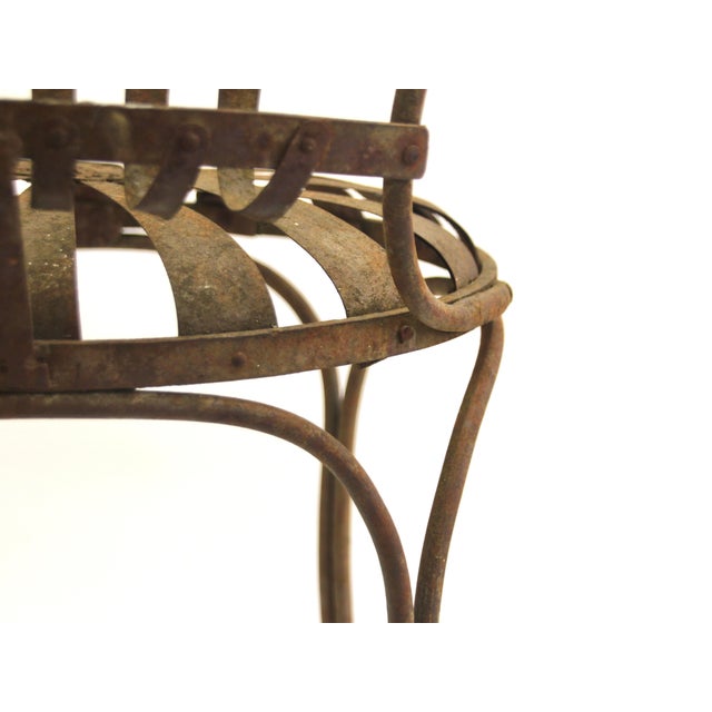 Cast Steel Chairs by Francois Carre, Paris, France, 19th Century, Set of 2 For Sale - Image 15 of 18
