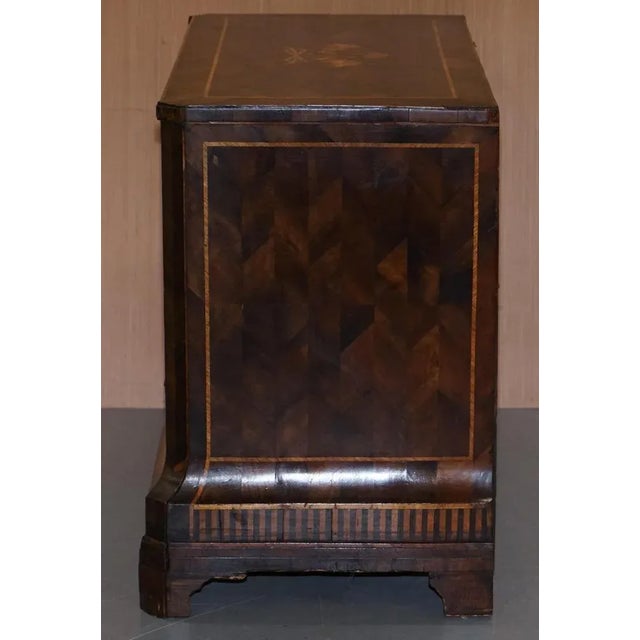 Continental Parquetry Marquetry Inlaid Commode, 1780s For Sale - Image 15 of 18