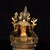 Bronze Late 19th Century Gilt Bronze Green Tara Statue, Tibetan Buddhist Figure, 1kg For Sale - Image 8 of 9