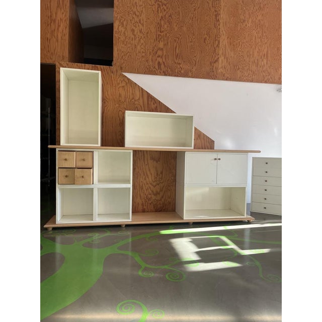 Driade Wooden Sideboard by Antonia Astoria De Ponti and Enzo Mari for Driade, 1979 For Sale - Image 4 of 10