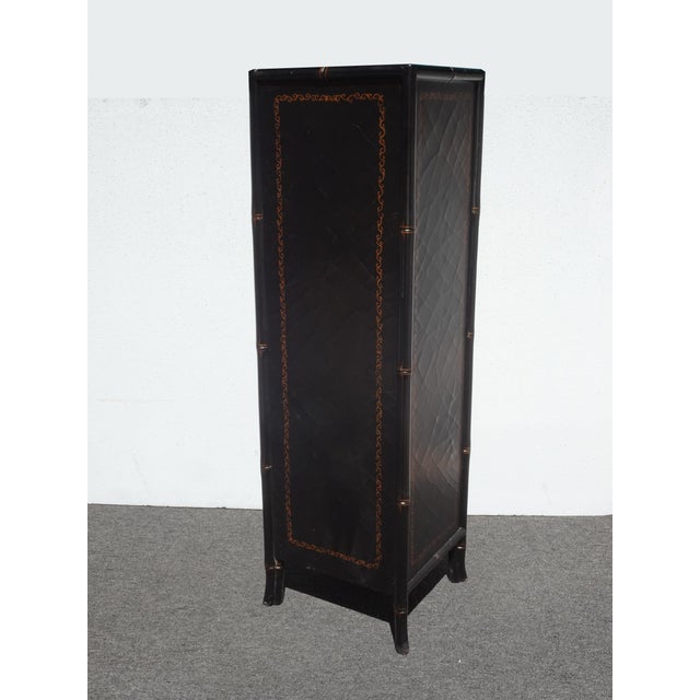Vintage Black Tall Chest of Drawers Chinese Ebonized Lingerie Dresser For Sale - Image 12 of 15