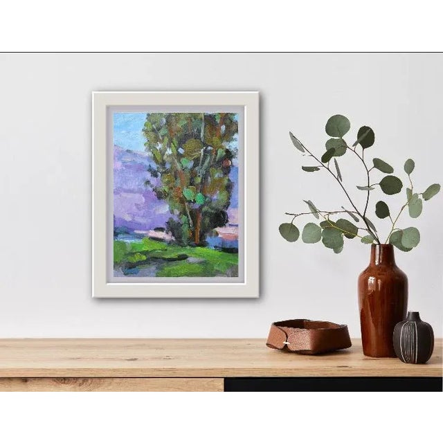 Eucalyptus Tree, Impressionist Oil Painting Landscape For Sale In Reno/Lake Tahoe - Image 6 of 7