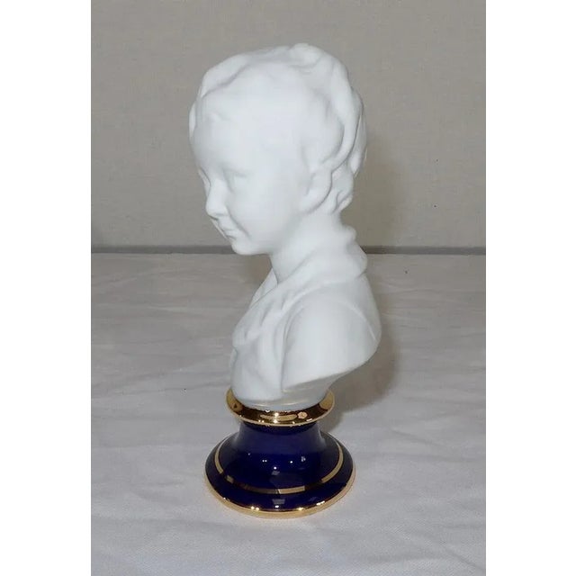 Small Bust of Alexandre Brongniart in Biscuit Porcelain in the style of J.A. Houdon For Sale - Image 6 of 12