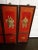 A gorgeous set of 4 Chinese Emperor decorative wall panels. The panels are incredibly striking in a vibrant bright red...