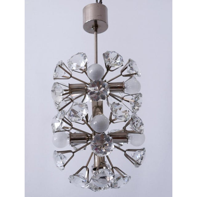 1960s Diamond Shape Crystal Glass Chandelier by Bakalowits & Sons for Bakalowits & Söhne For Sale - Image 5 of 18