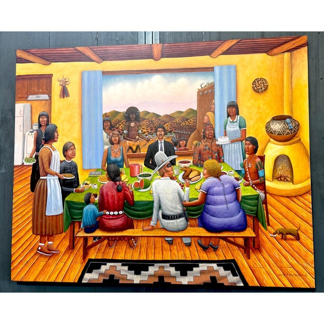 Monumental David P. Bradley - Feast Day Painting For Sale - Image 6 of 18