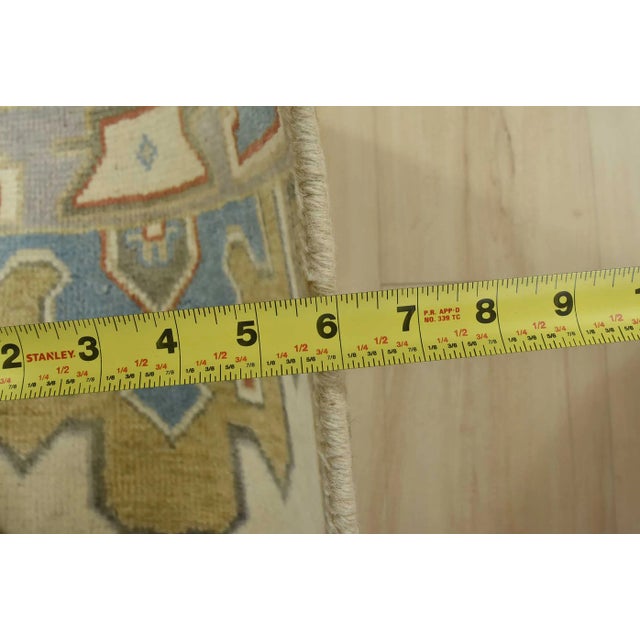 Anatolia Runner 2’5” X 8’1” Ivory Wool Tribal Hand-Knotted Oriental Rug For Sale - Image 10 of 12