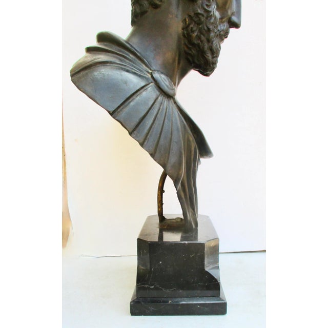 Mid-Century Roman Emperor Marcus Aurelius Bronze For Sale - Image 11 of 13