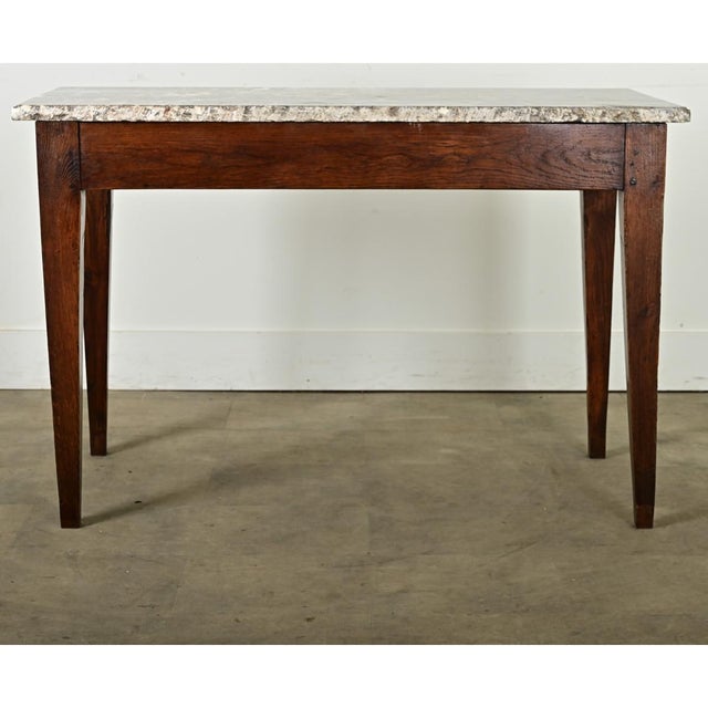 Brown French 19th Century Oak Patisserie Console Table For Sale - Image 8 of 12