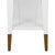 Matthew Izzo Home Glossy Laverne White Lacquer Two Tier Console Table With Antique Brass Feet And For Sale In New York - Image 6 of 8