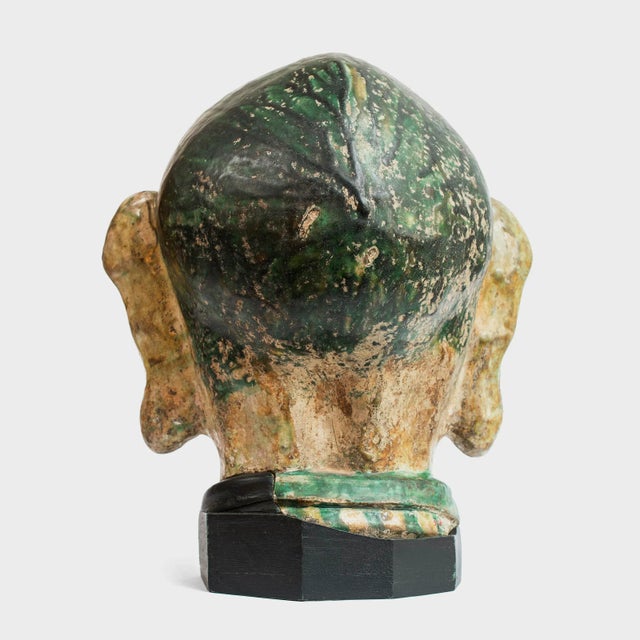 Chinese 17th Century Ming Dynasty Sancai Glazed Arhat For Sale - Image 3 of 6