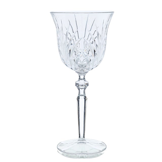 Gorham Gorham Rosewood Crystal Water Goblets, Set of Five, c.1999–2006 For Sale - Image 4 of 10