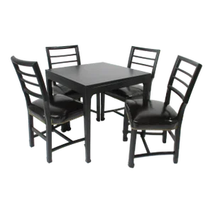 Michael Taylor Mid Century Game or Dining Table Set by Baker Furniture