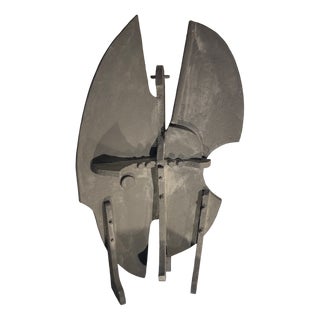 Abstract Constructivist Table Sculpture in Paint & Compressed Wood by Ponzio IV, 1976 For Sale