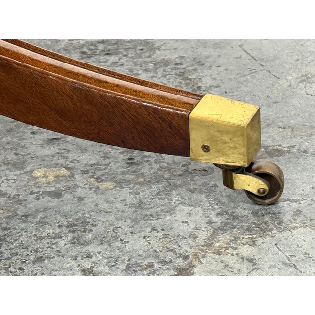 Georgian Satinwood + Mahogany Double Pedestal Dining Table For Sale - Image 10 of 12