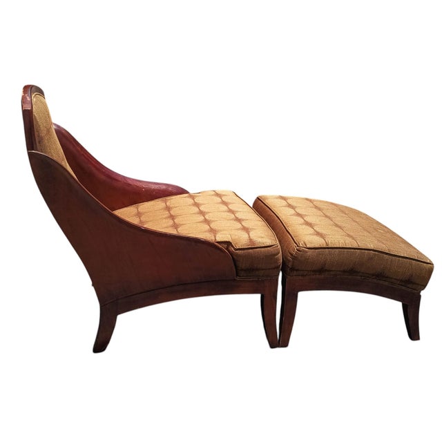 1950s Experience Unmatched Comfort With the Iconic Thos. Moser Wing Chair and Matching Ottoman For Sale - Image 9 of 12