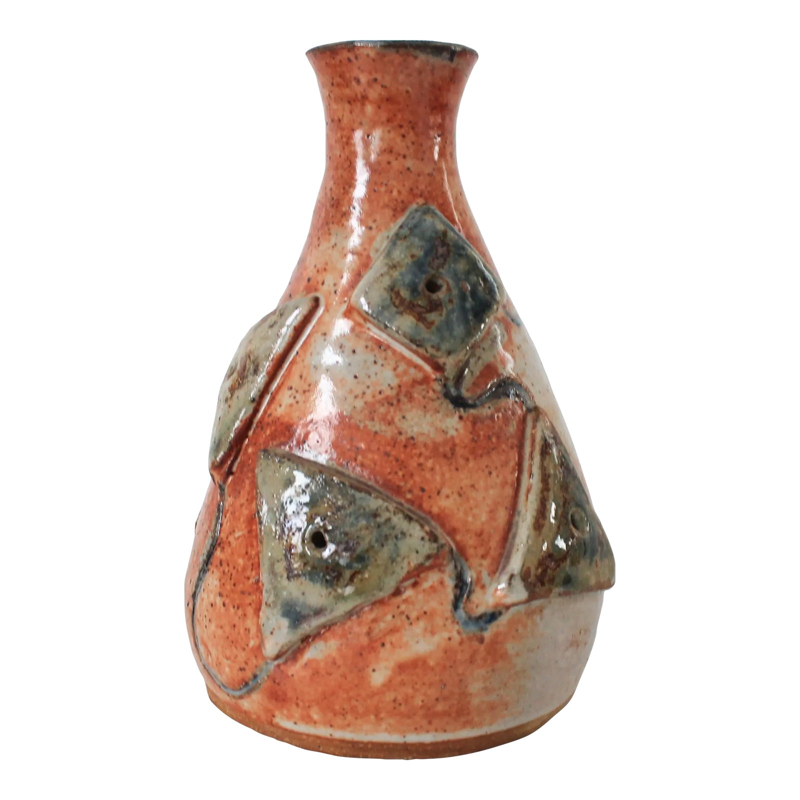 Vintage Studio Art Pottery Bud Vase | Chairish