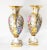 19th Century Pair of French Old Paris Garniture Urn Vases With Floral Design For Sale - Image 11 of 18
