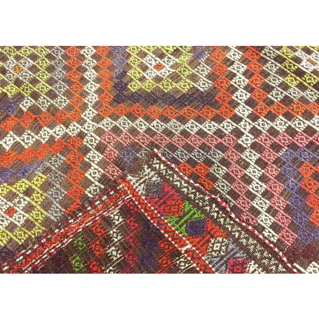 1960s Turkish Kilim For Sale - Image 4 of 4