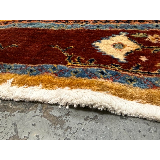 3ft1in × 9ft4in Hand Knotted Wool Runner, Vintage For Sale In San Francisco - Image 6 of 12
