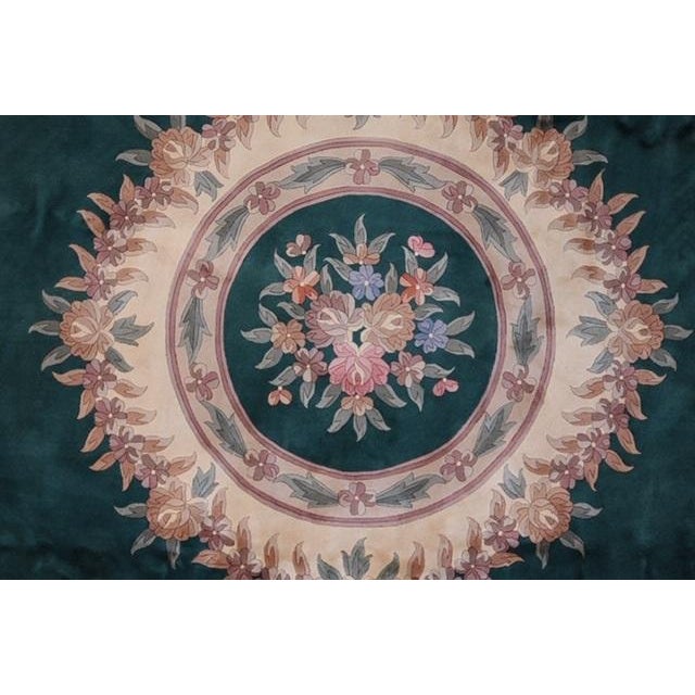 Chinese 1970s Round Chinese Rug , 12' X 12' For Sale - Image 3 of 7