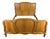 Vintage French Louis XVI Double Bed Frame in Oak For Sale