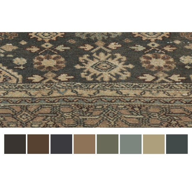 Textile Mid 20th Century Vintage Persian Hamadan Rug, 06'10 X 09'07 For Sale - Image 7 of 12