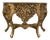 Gilt Carved Console Table with Marble Top For Sale