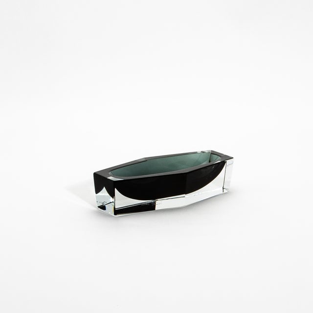Modern Hand-Blown Murano Ashtray in Grey For Sale - Image 3 of 7